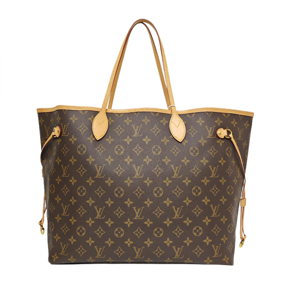 NEVERFULL GM Monogram Coated Canvas Brown