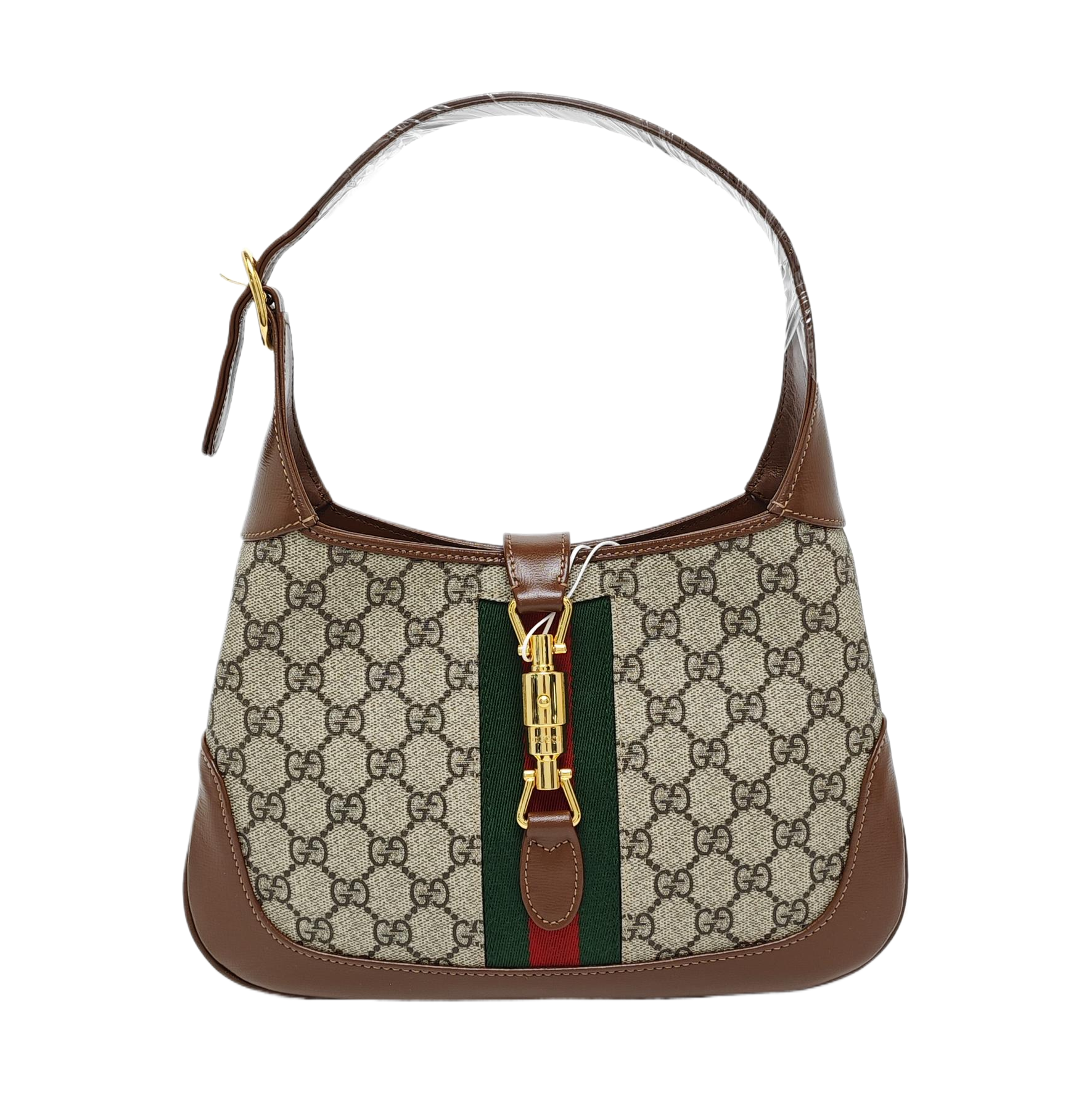Jackie 1961 Small Monogram Coated Canvas Beige