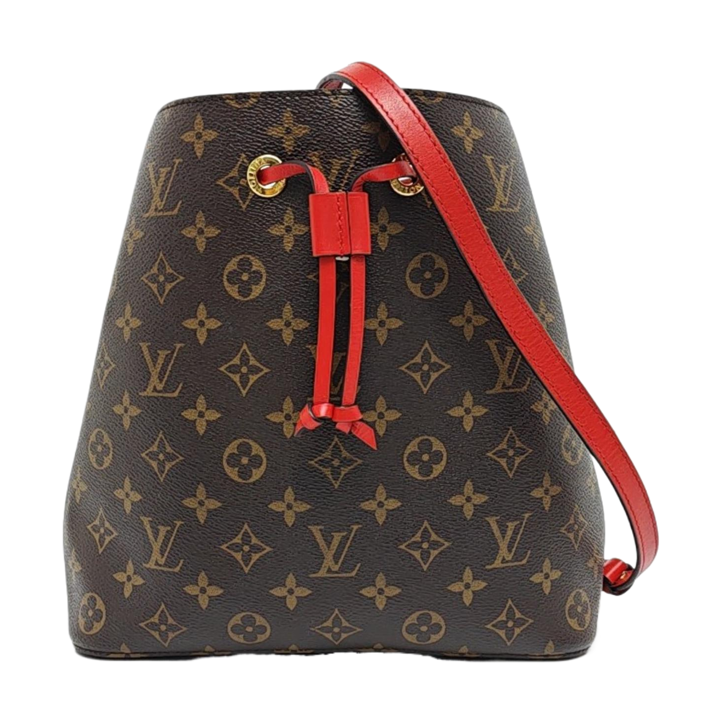 NÉONOÉ MM Monogram Coated Canvas Brown