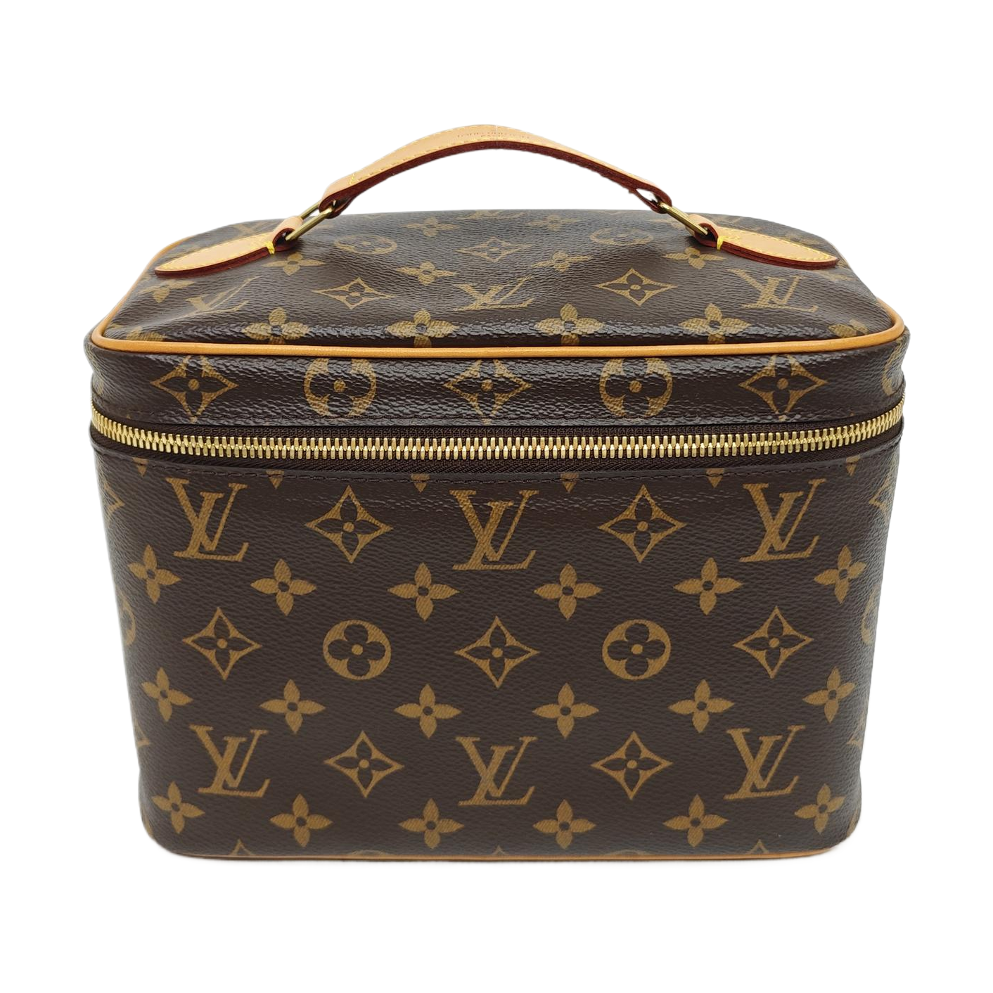 NICE BB Monogram Coated Canvas Brown