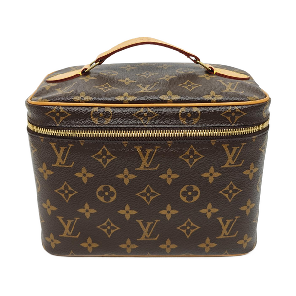 NICE BB Monogram Coated Canvas Brown