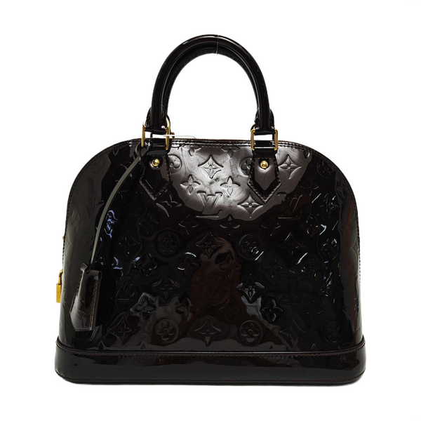 ALMA PM Monogram Patent Leather Red