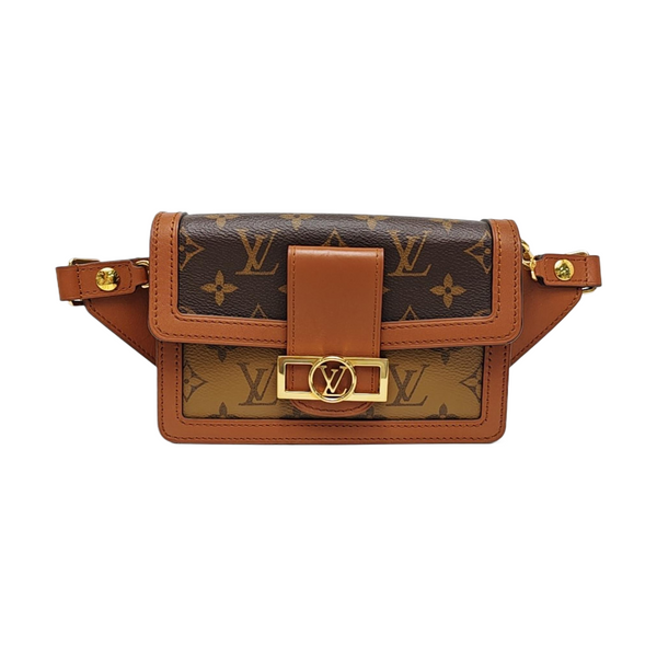 DAUPHINE Monogram Coated Canvas Brown