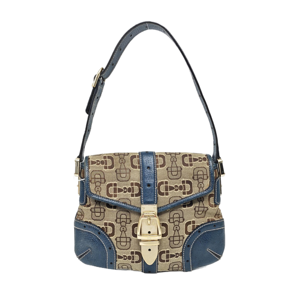 Fabric Shoulder Bag Brown