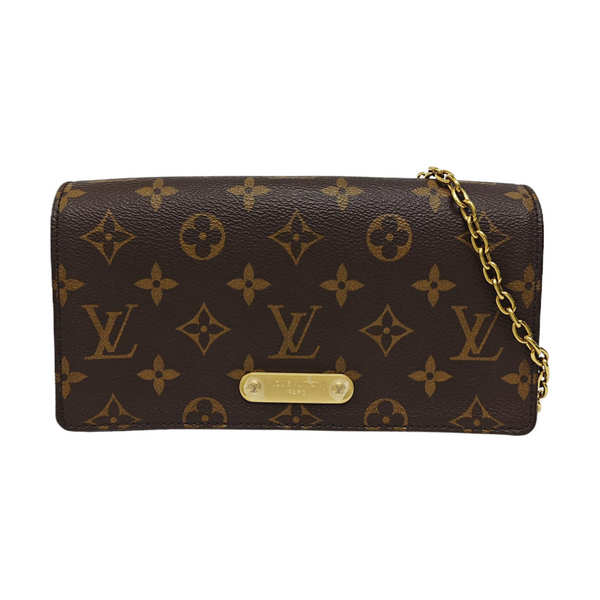 Lily Monogram Coated Canvas Brown
