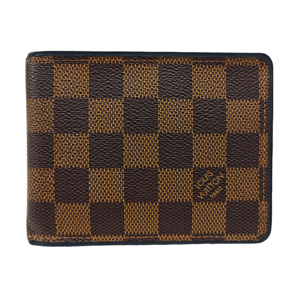 Damier Ebene Coated Canvas Wallet Brown