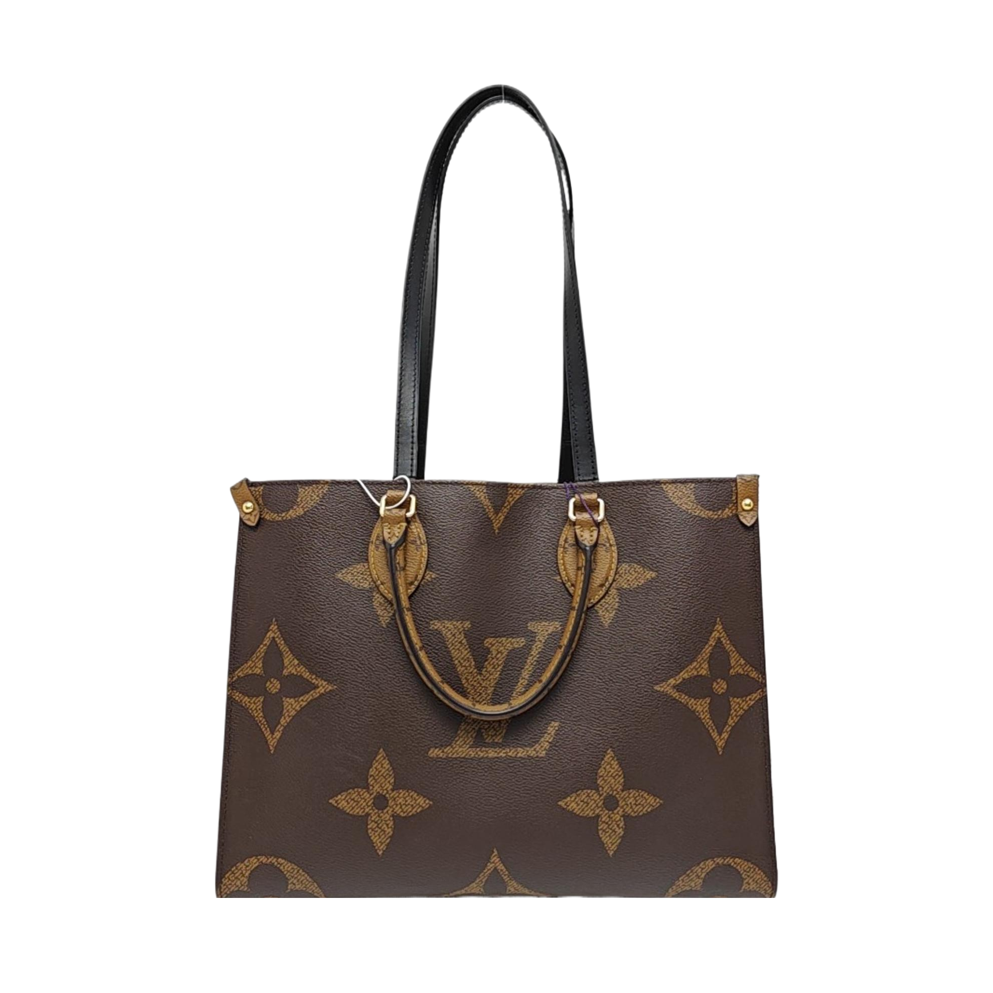 ONTHEGO MM Monogram Coated Canvas Brown