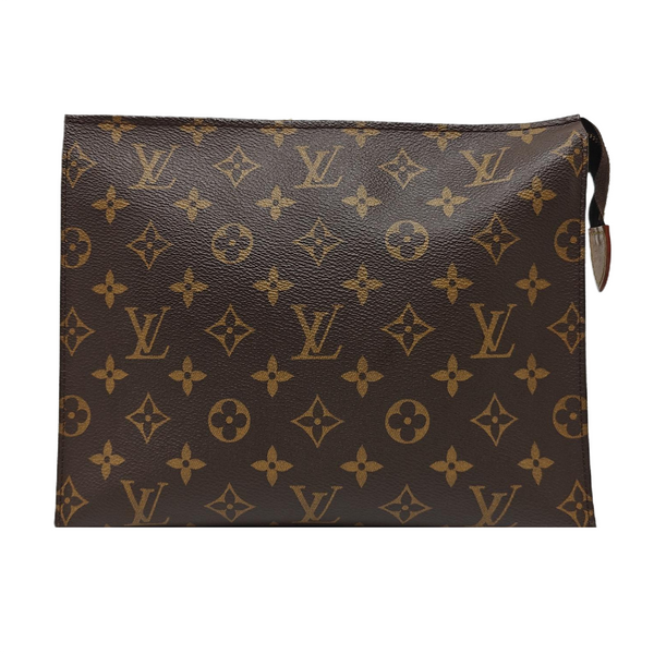TOILET POCKET 26 Monogram Coated Canvas Brown