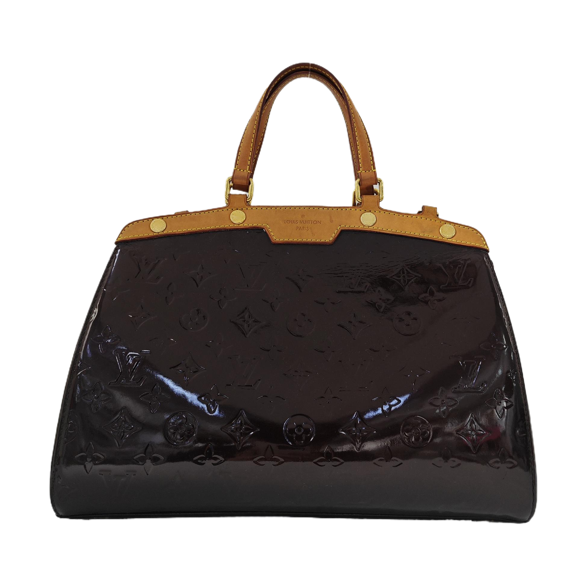 BREA MM Monogram Patent Leather Red