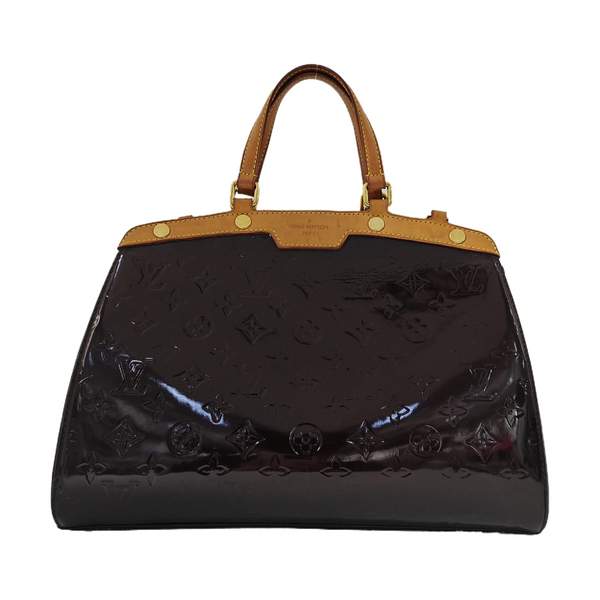 BREA MM Monogram Patent Leather Red