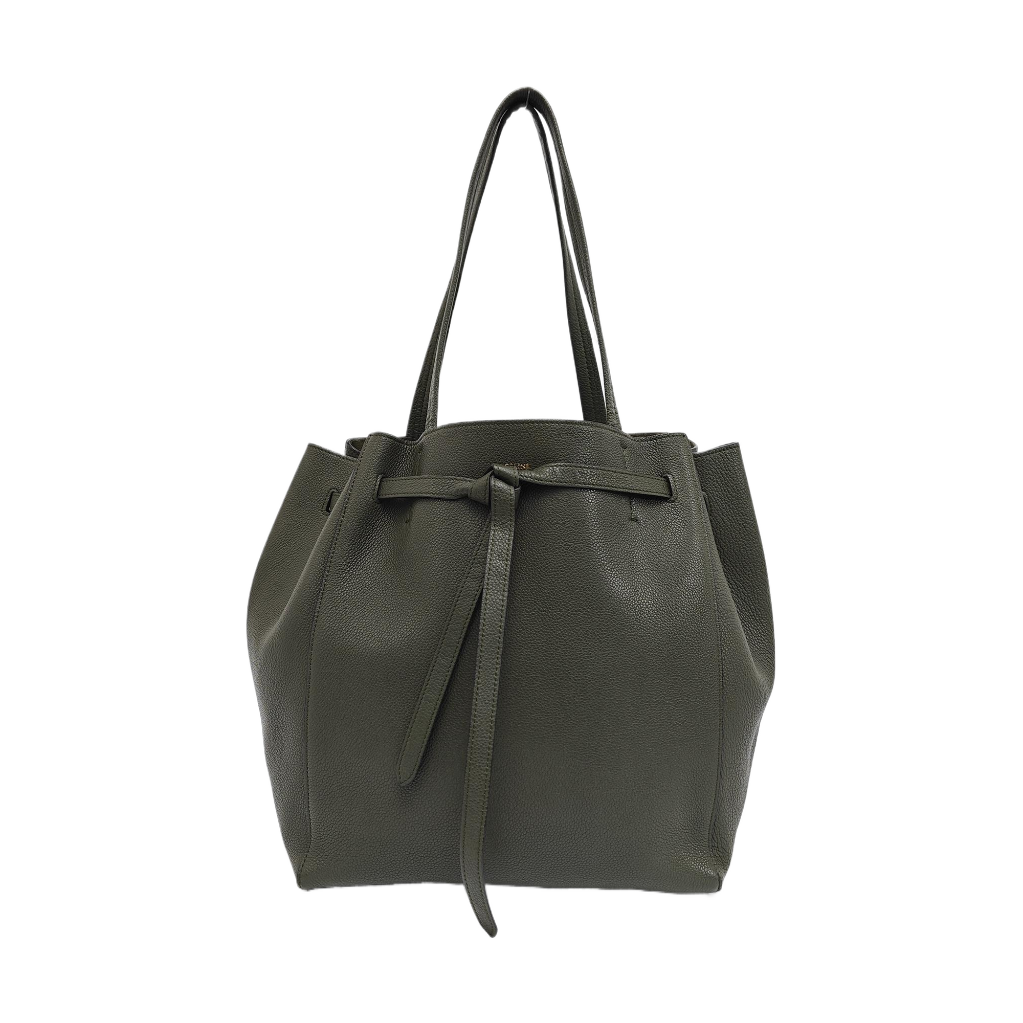 CABAS PHANTOM Small Calfskin Green