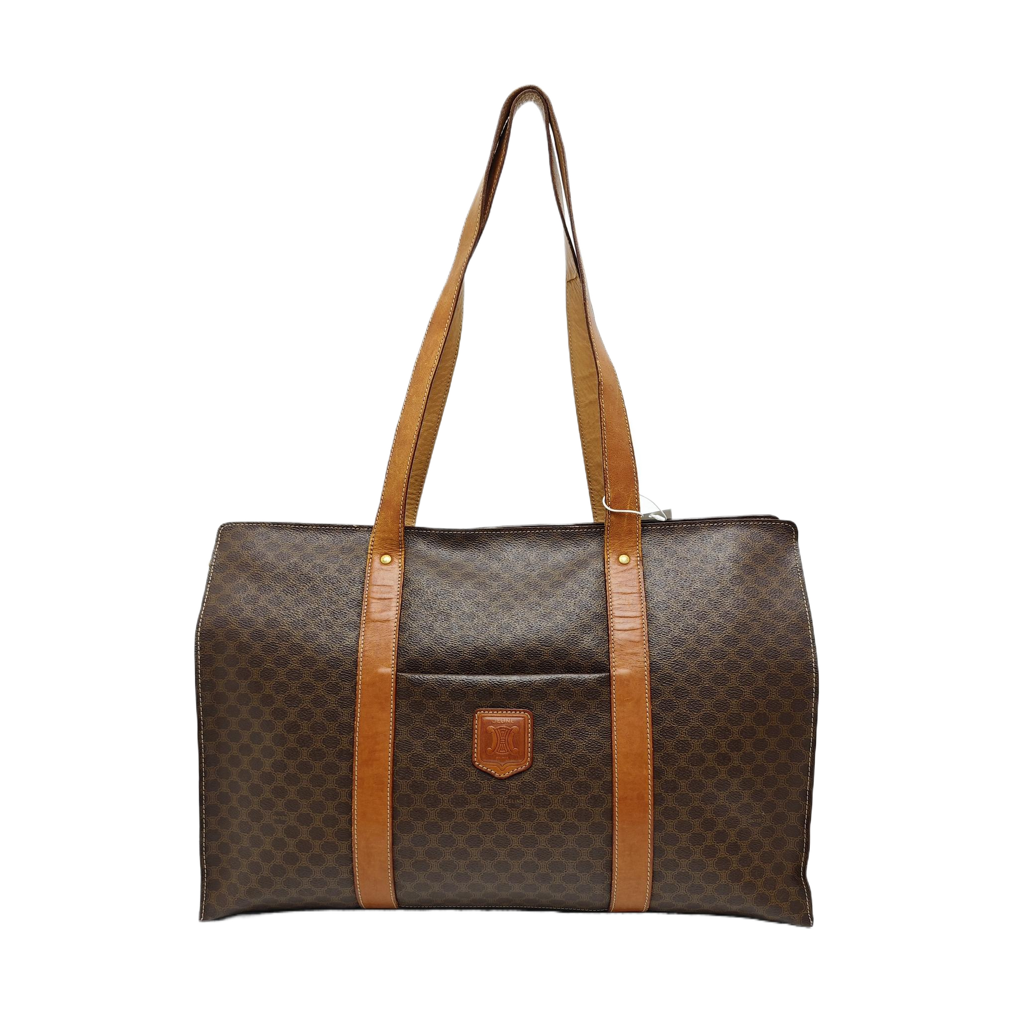 MACADAM SHOPPING BAG Coated Canvas Brown