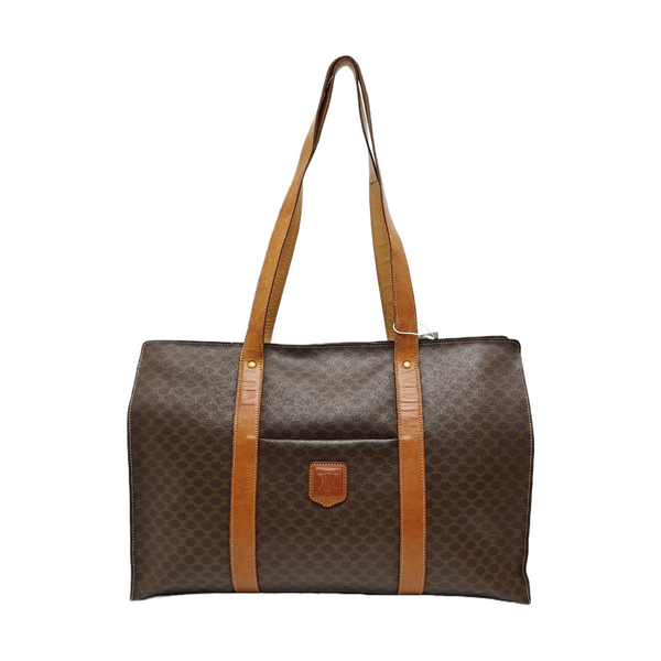 MACADAM SHOPPING BAG Coated Canvas Brown