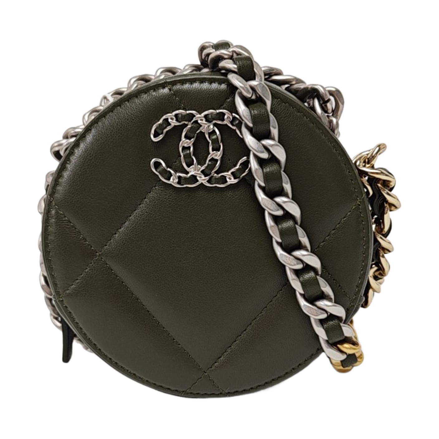 Authenticated pre-owned  CHANEL 19 Quilted Lambskin Green - Shoulder Bag at Looply