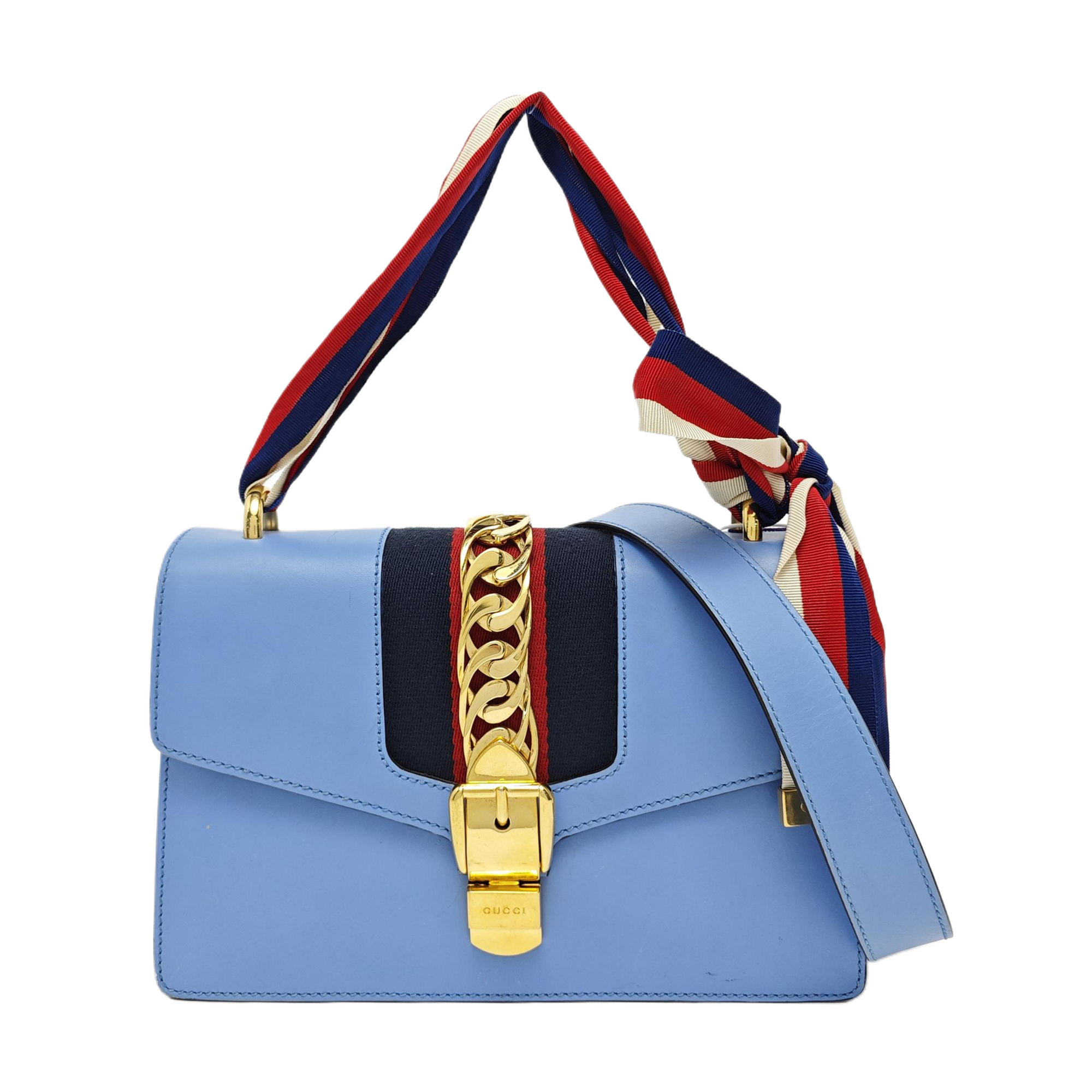 Sylvie Small Calfskin Blue