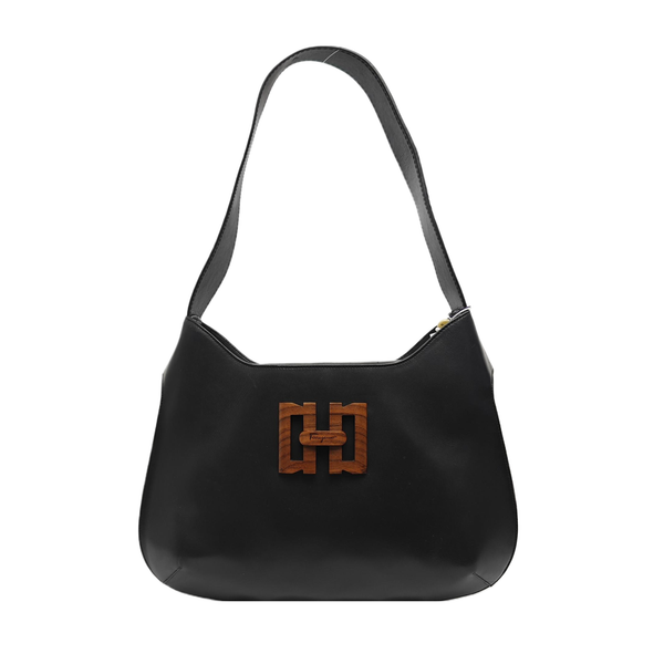 Calfskin Shoulder Bag Black