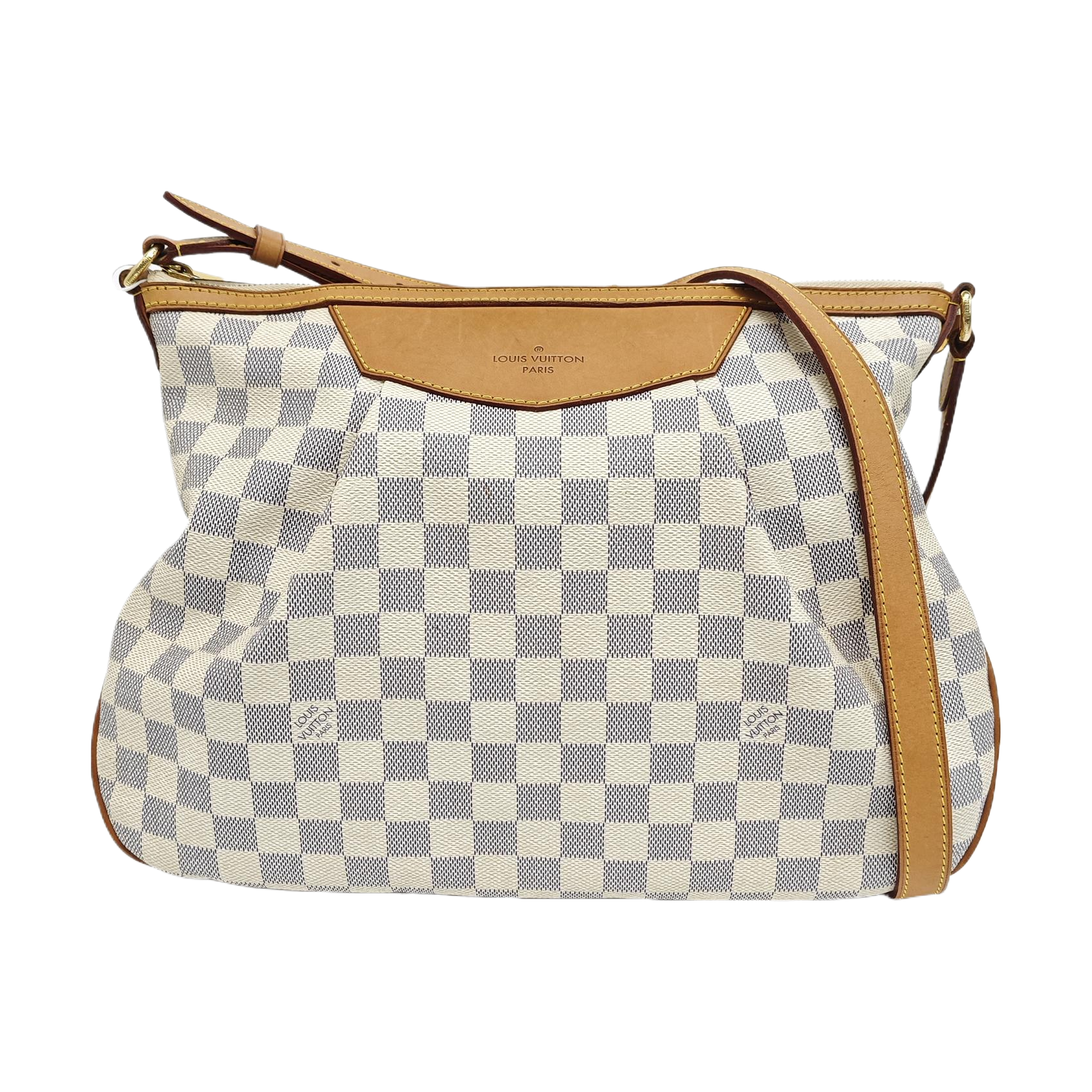 SIRACUSA MM Damier Azur Coated Canvas White