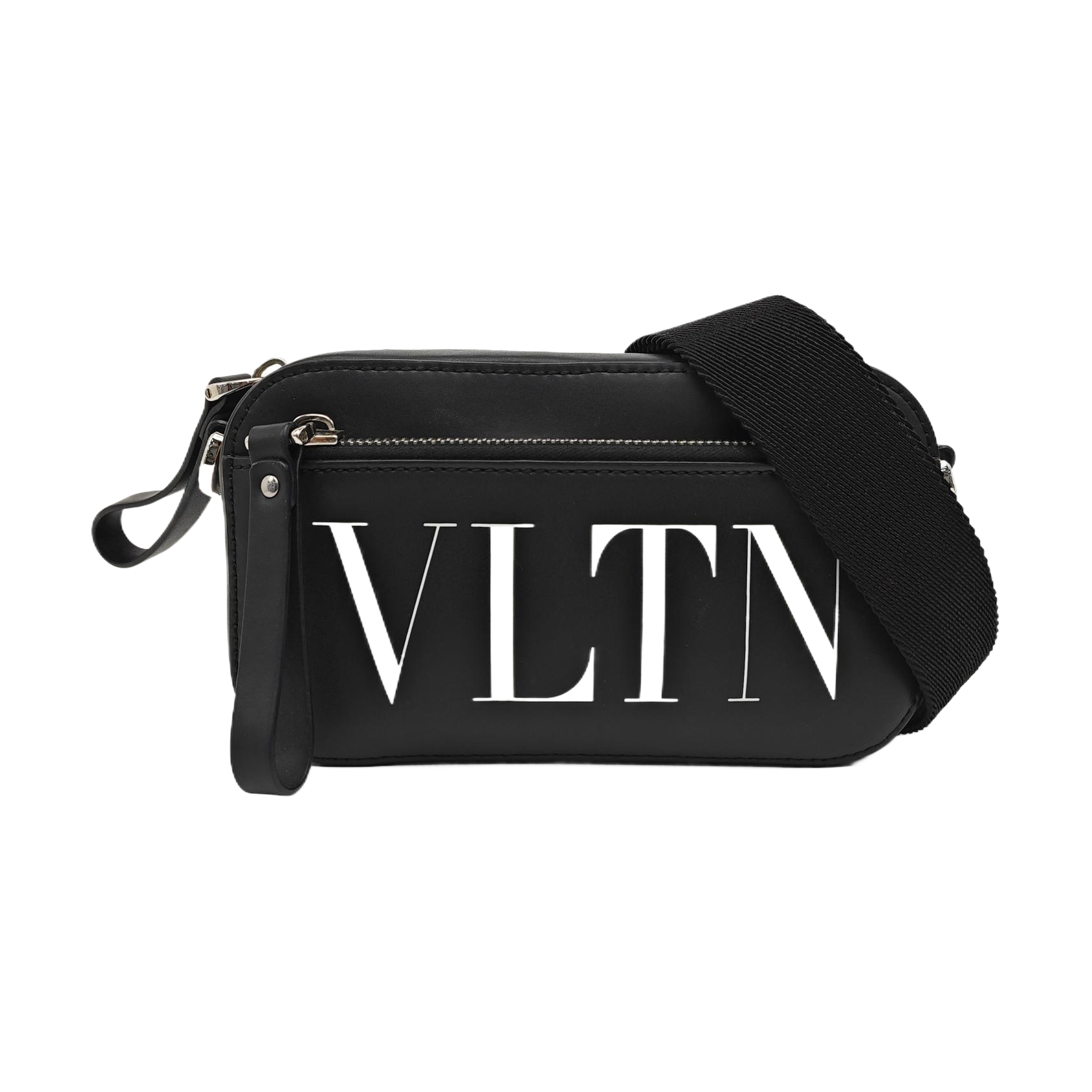 Vltn Small Calfskin Black