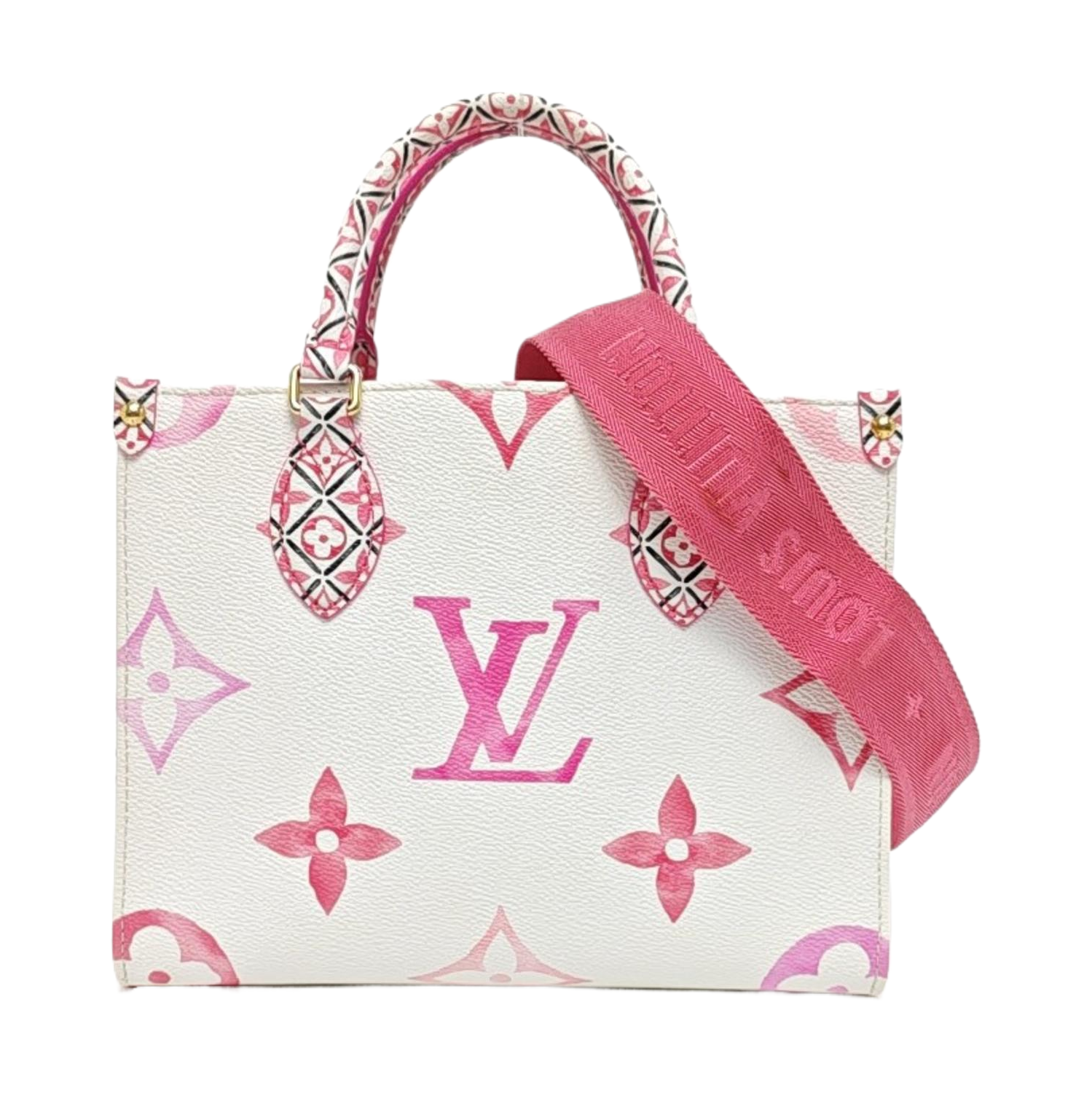 ONTHEGO PM Monogram Coated Canvas White