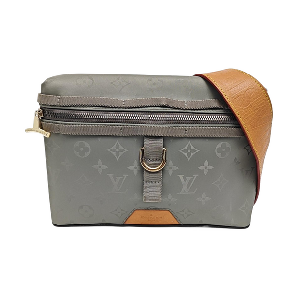 Monogram Special Material Shoulder Bag Gray