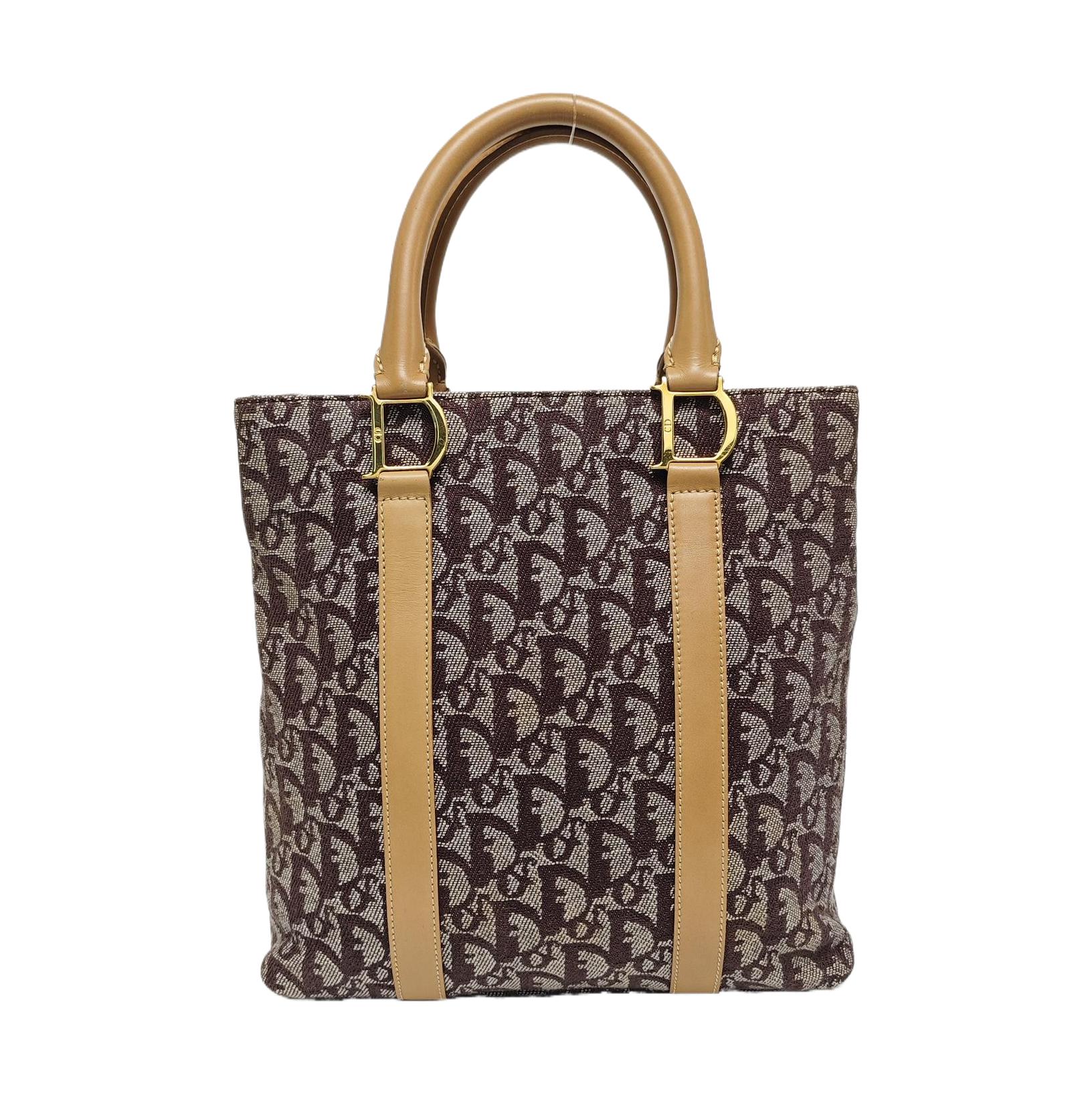 Vintage Tote Oblique Canvas Brown