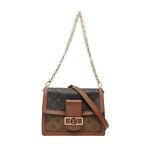 DAUPHINE MM Monogram Coated Canvas Brown