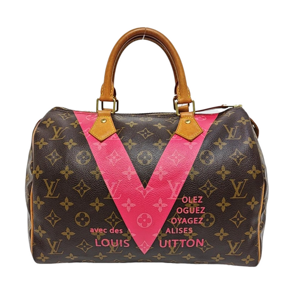 SPEEDY 30 Monogram Coated Canvas Brown