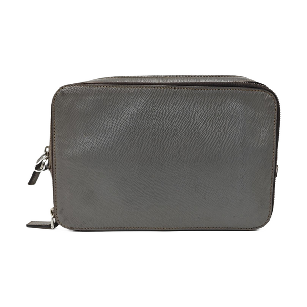 Calfskin Clutch Gray