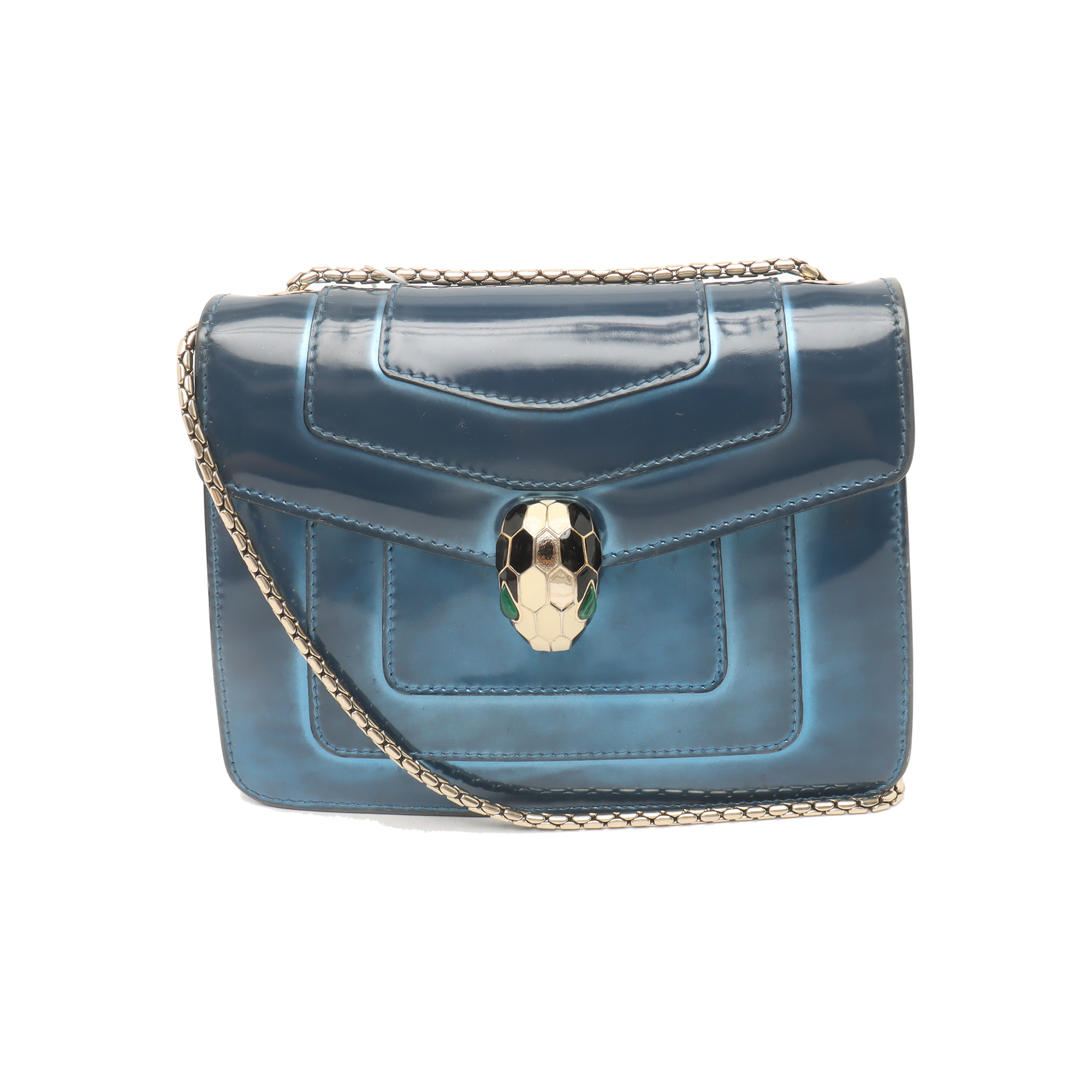 SERPENTI FOREVER Small Calfskin Blue