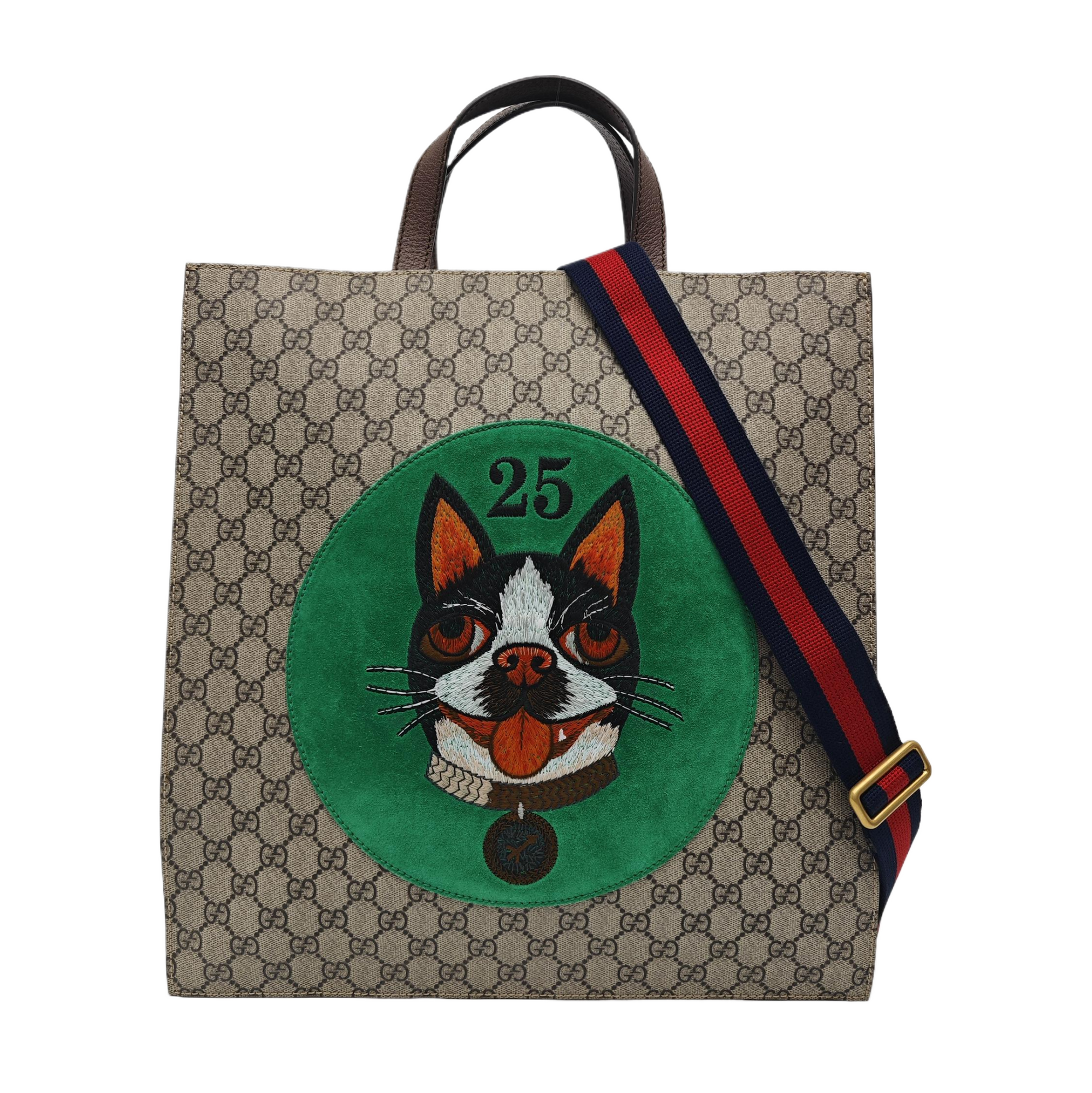 Monogram Coated Canvas Tote Bag Black