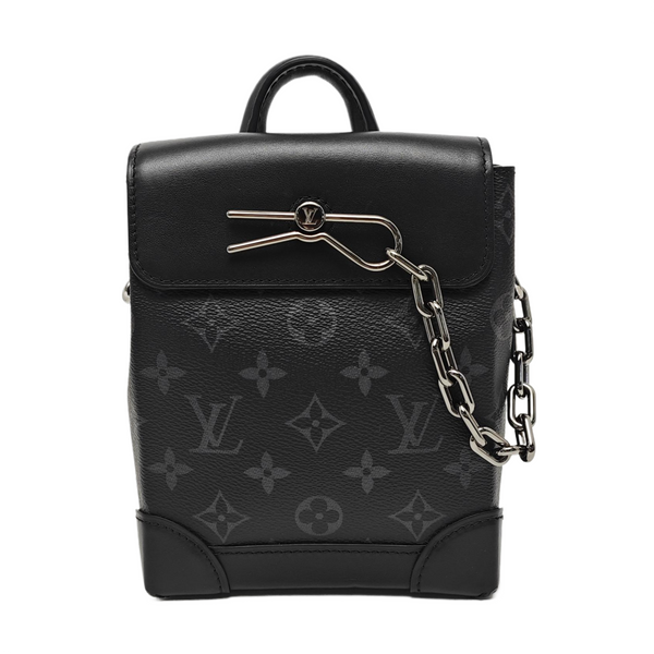 STEAMER Extra Small Monogram Coated Canvas Black