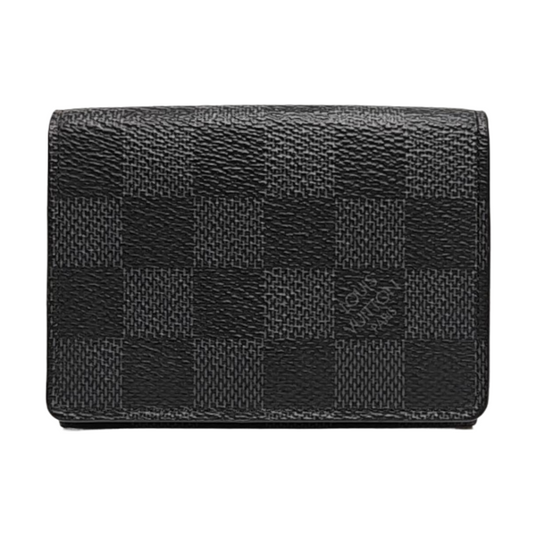 ENVELOPPE Damier Graphite Coated Canvas Gray Card Holder