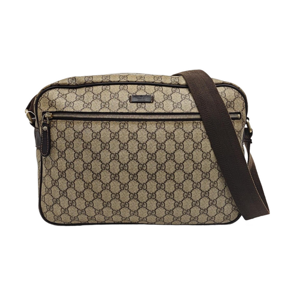 Monogram Coated Canvas Shoulder Bag Brown
