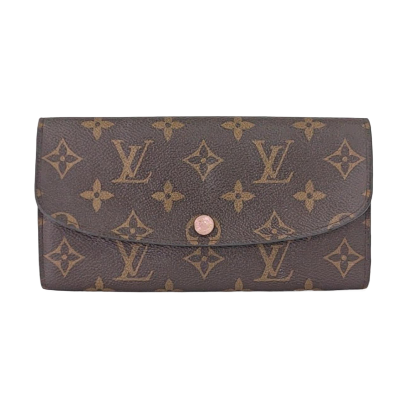 EMILIE Monogram Coated Canvas Brown Wallet
