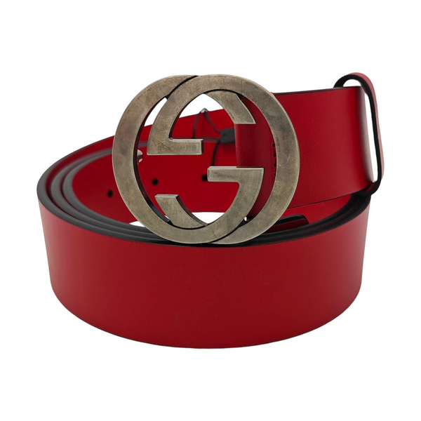 Leather Belt Red