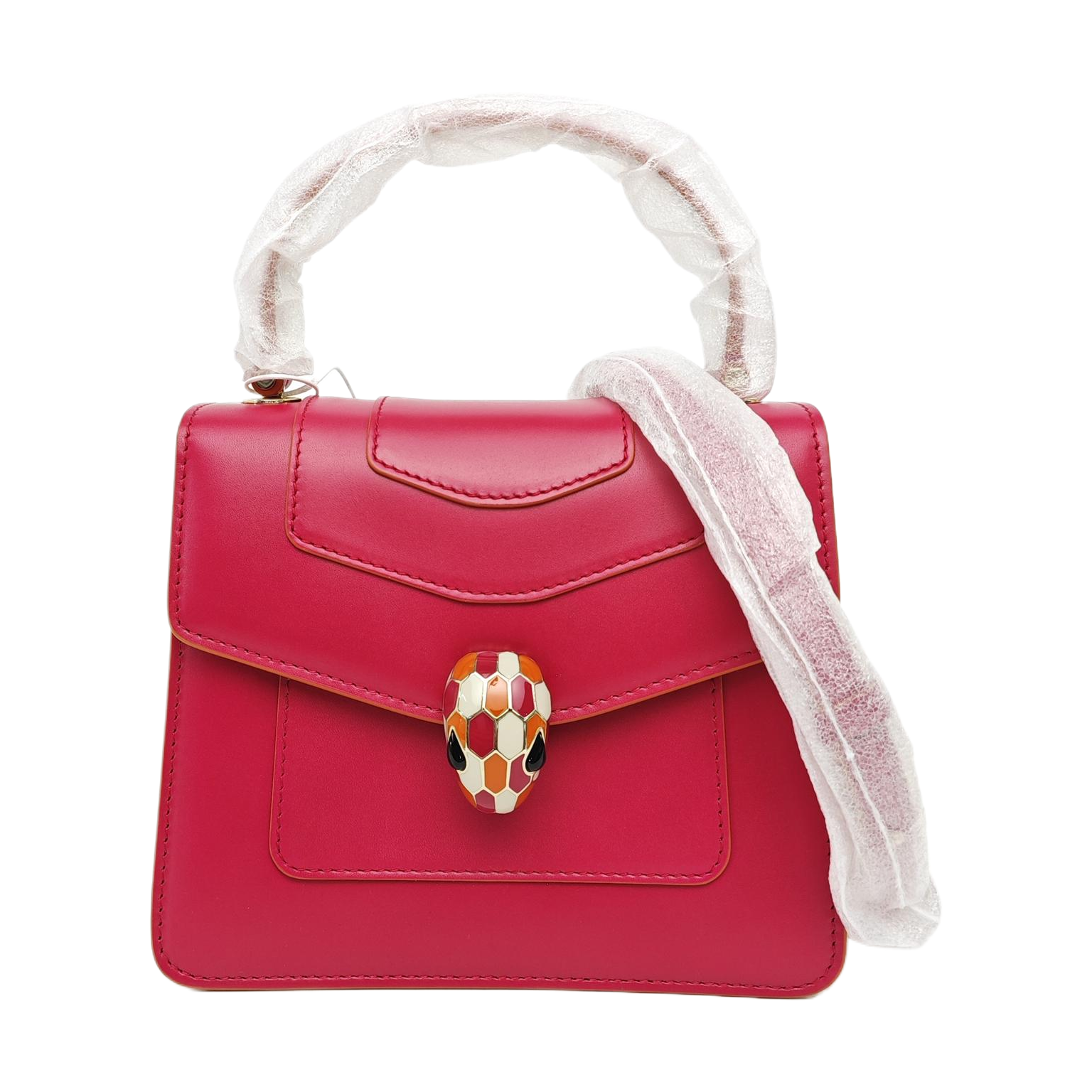 SERPENTI FOREVER Small Quilted Calfskin Red