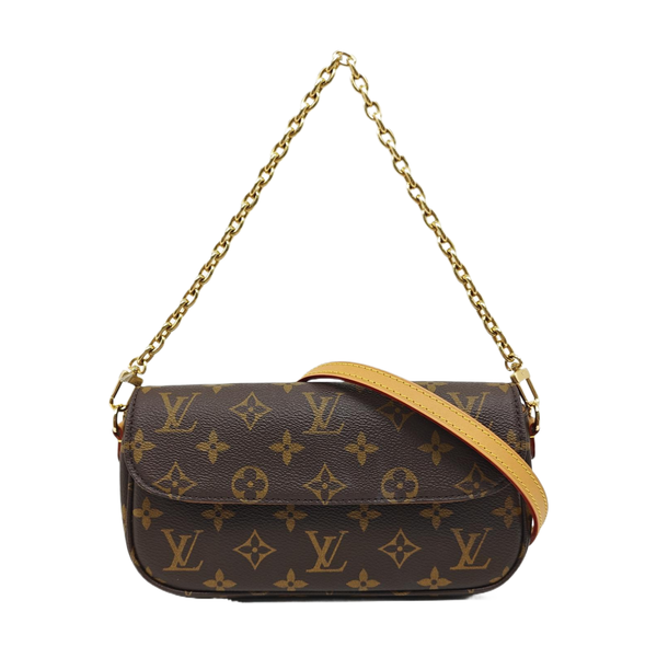 IVY Monogram Coated Canvas Brown