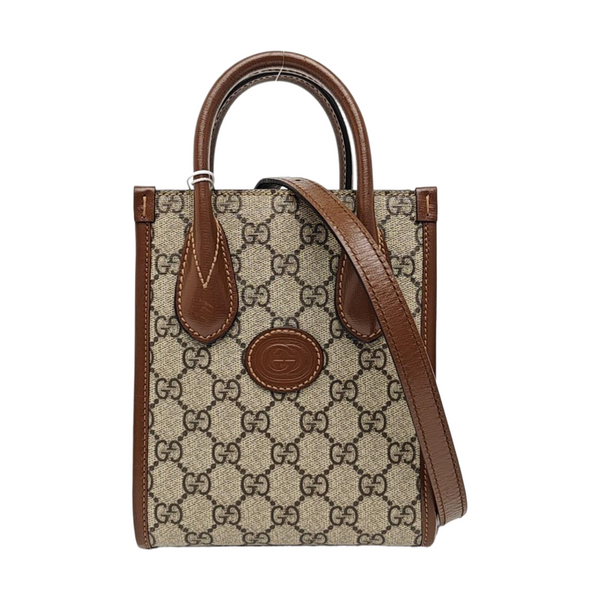 Retro Mini Monogram Coated Canvas Beige
