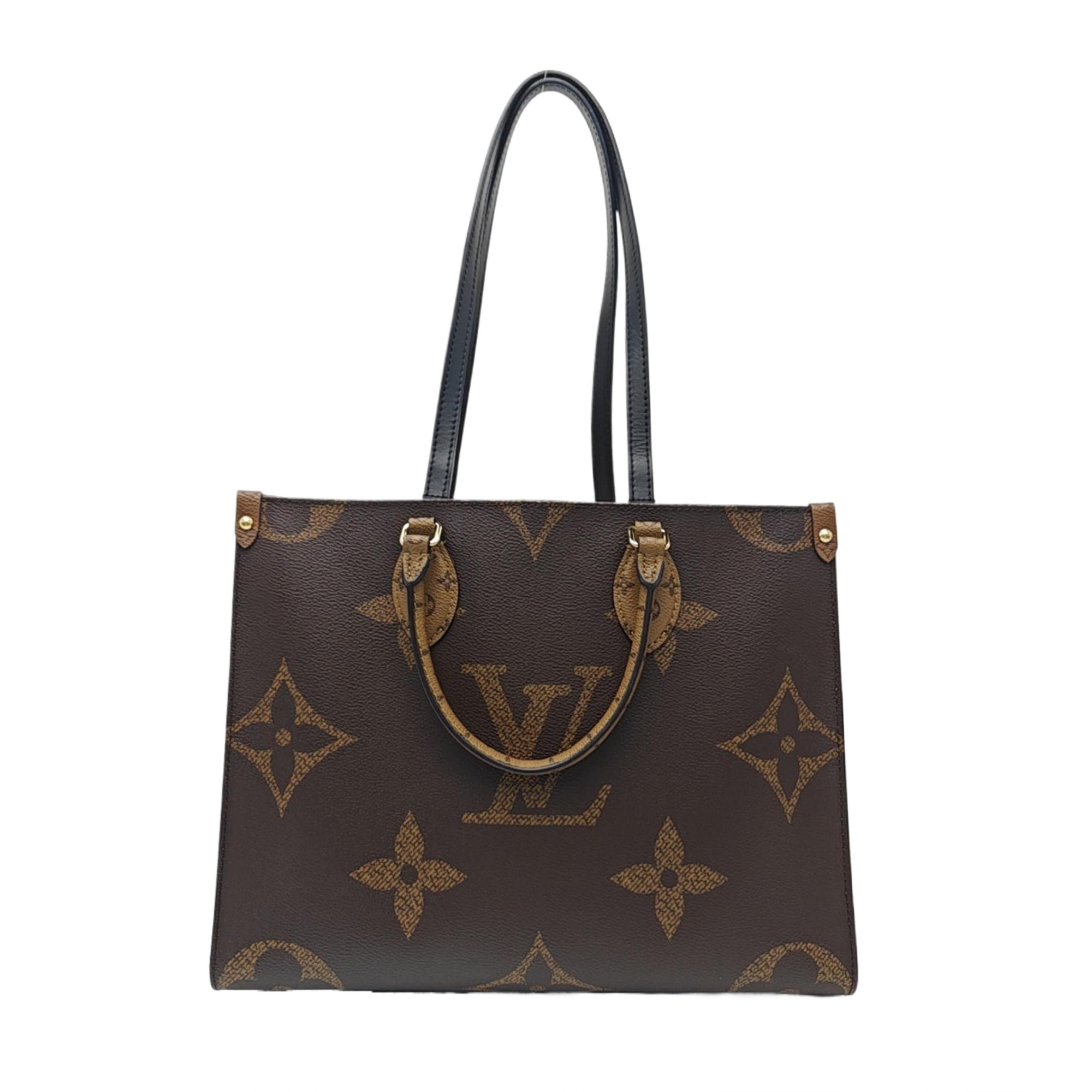 ONTHEGO MM Monogram Coated Canvas Brown