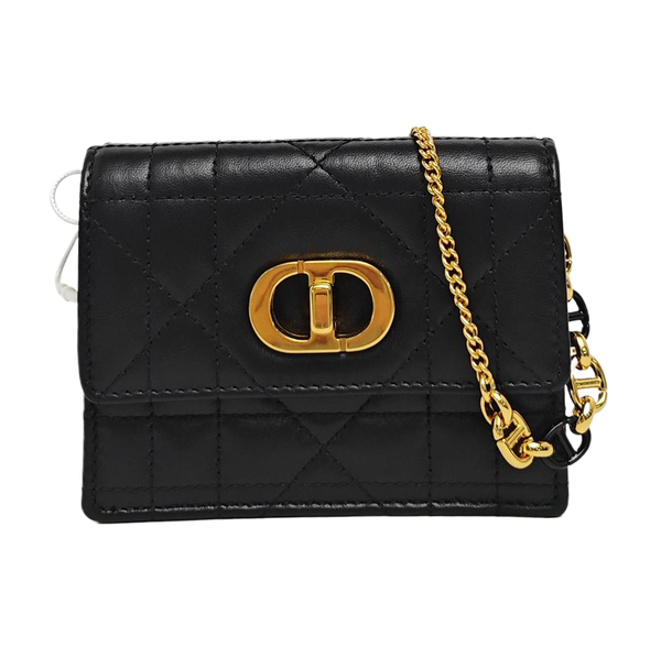 Miss Caro Quilted Lambskin Black