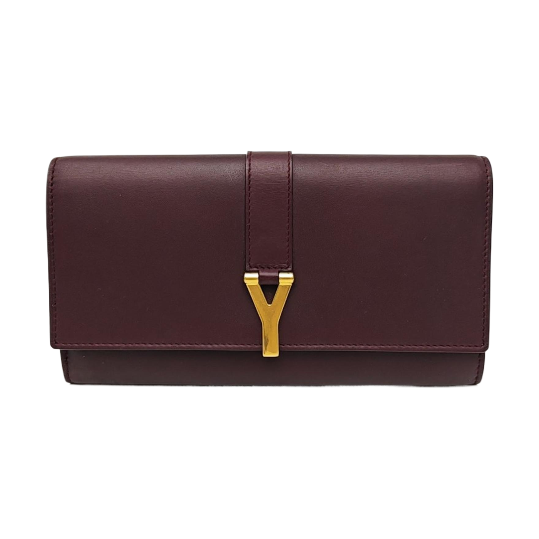 CHYC Y LIGNE Calfskin Red Wallet