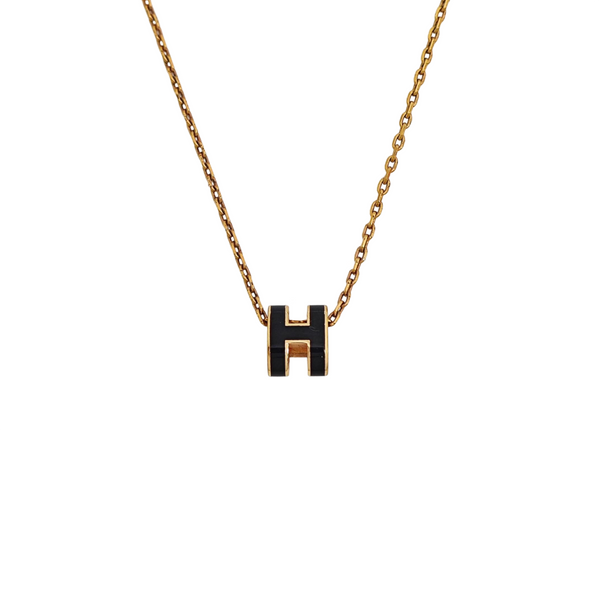 Pop H Metal Gold Necklace