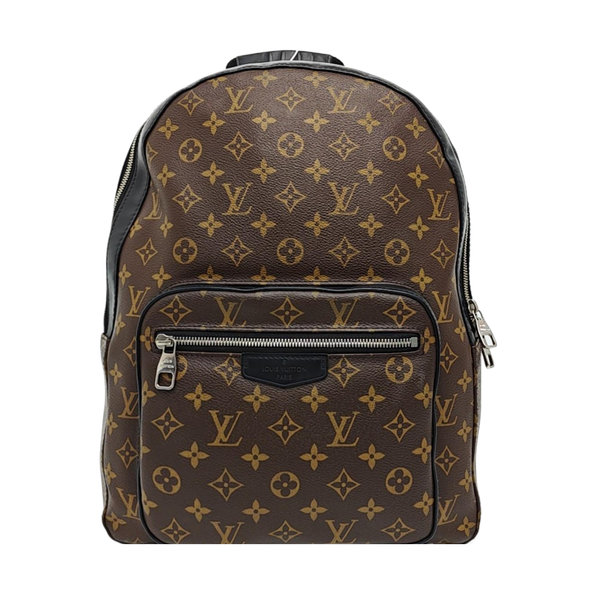 JOSH Monogram Coated Canvas Brown