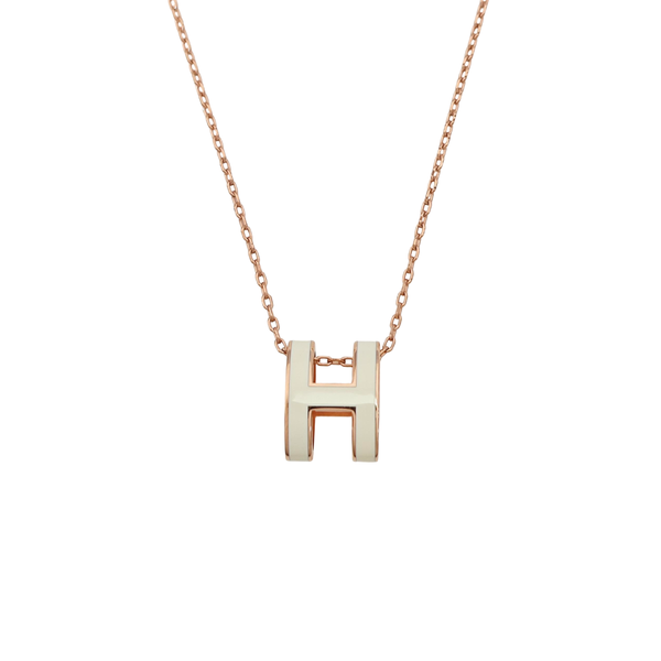 Pop H Metal Rose Gold Necklace