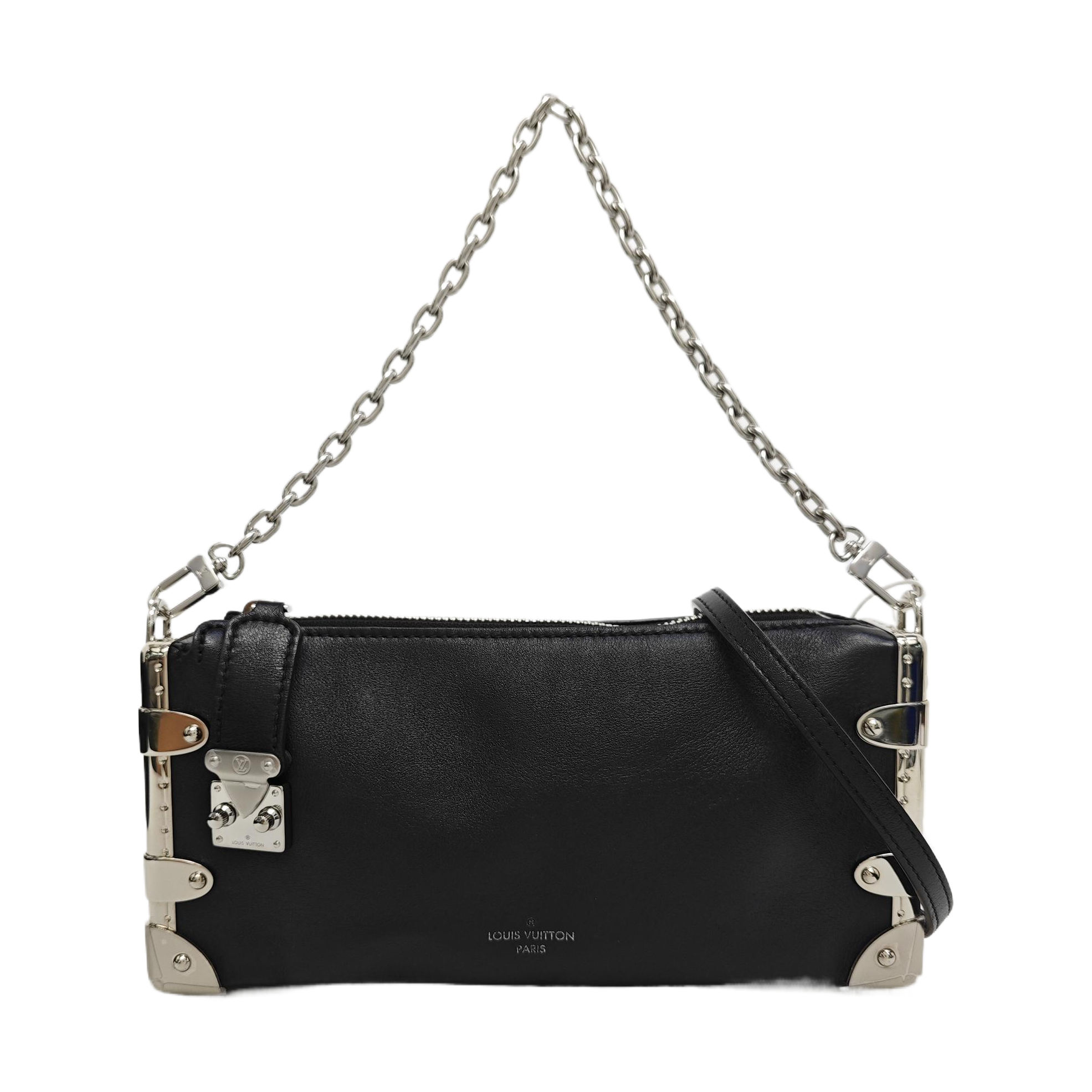 SIDE TRUNK Calfskin Black
