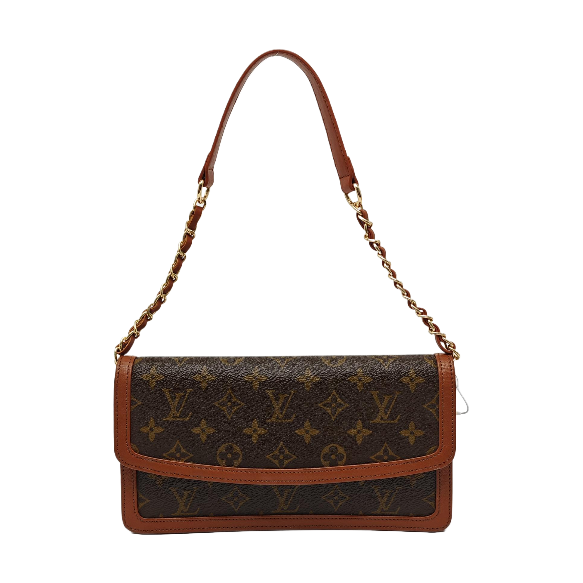 DAME Monogram Coated Canvas Brown