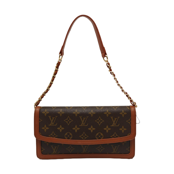DAME Monogram Coated Canvas Brown
