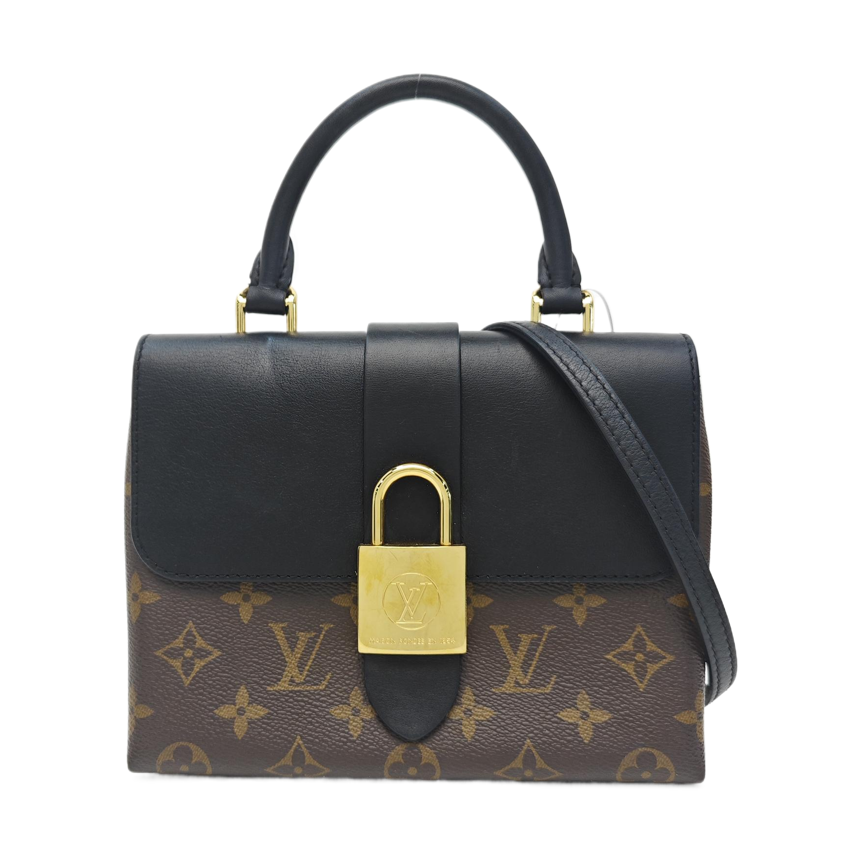 LOCKY BB Monogram Coated Canvas Brown