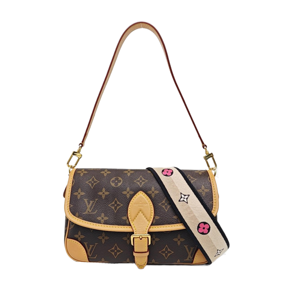 DIANE Monogram Coated Canvas Brown