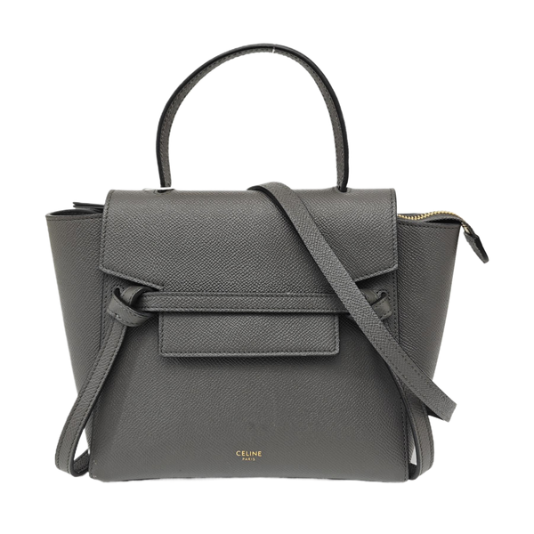 BELT Nano Calfskin Gray